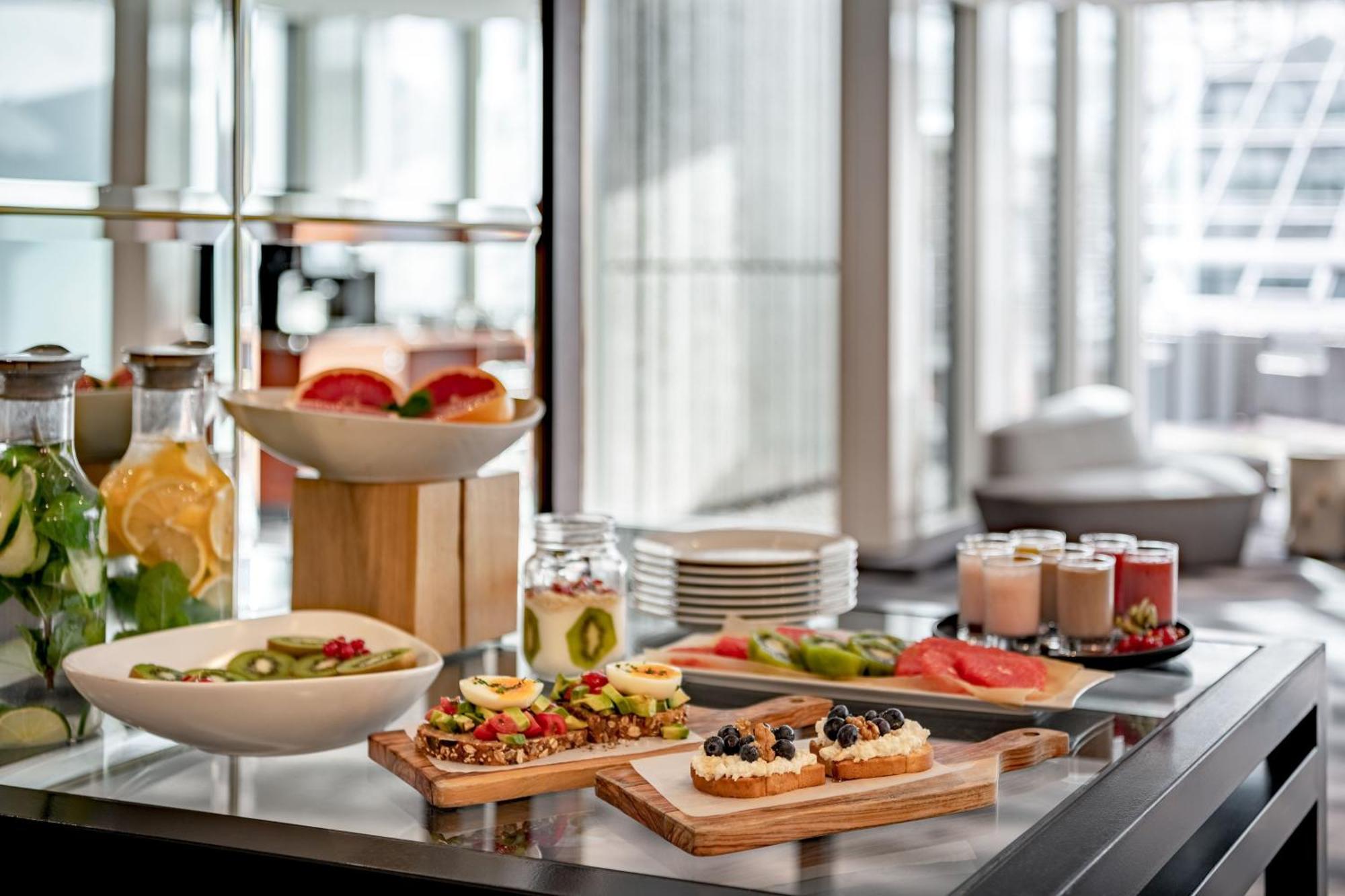 The Westin Grand Munich Hotel Exterior photo A buffet at a hotel