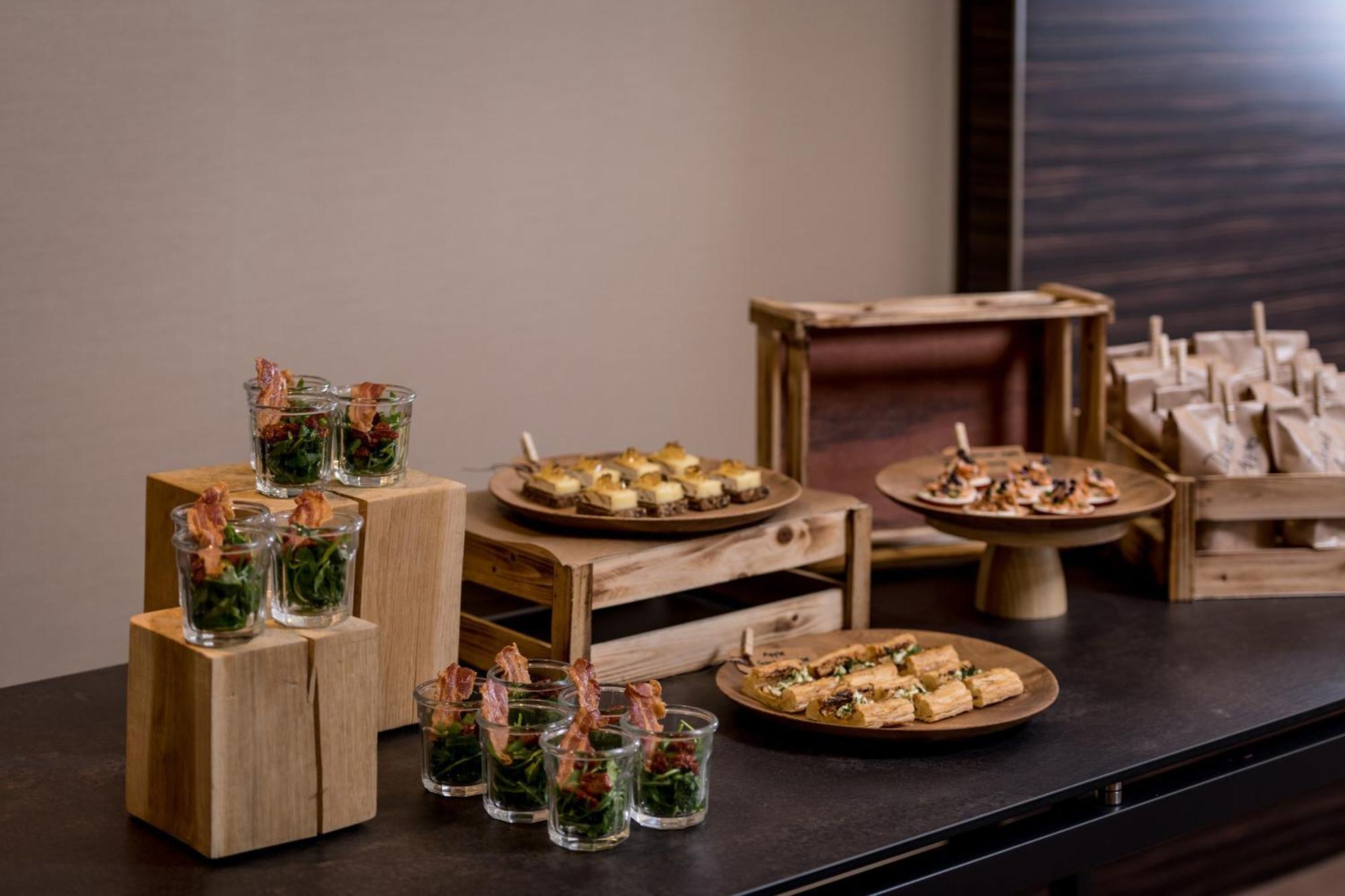 The Westin Grand Munich Hotel Exterior photo A selection of canapés